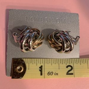 Two tone pierced earrings from Nordstrom. Never worn
